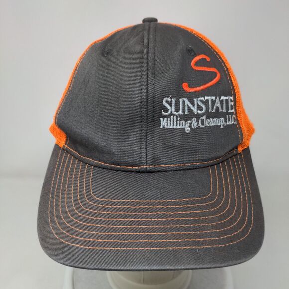 Sunstate Milling & Cleanup LLC Snapback Trucker Hat Multicolor OSFM Mesh Back - Picture 2 of 9